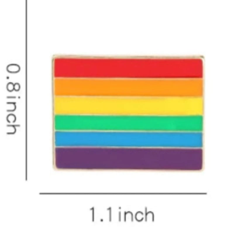 Pride Rainbow Flag Enamel Pin