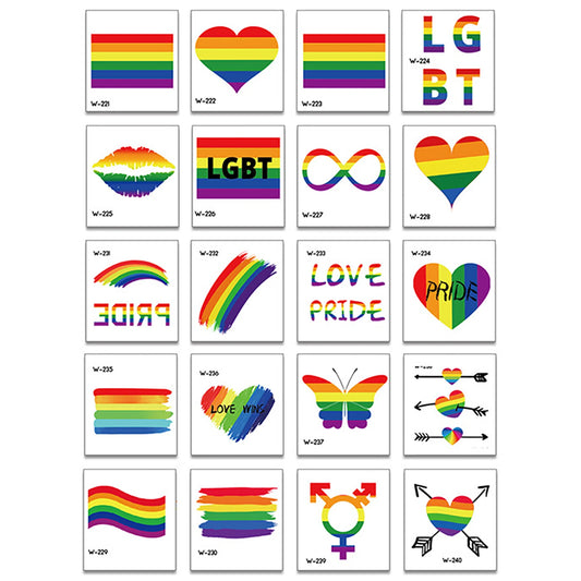 Pride Temporary Tattoos Set