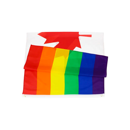 Canadian Rainbow Pride Flag (3x5 ft)