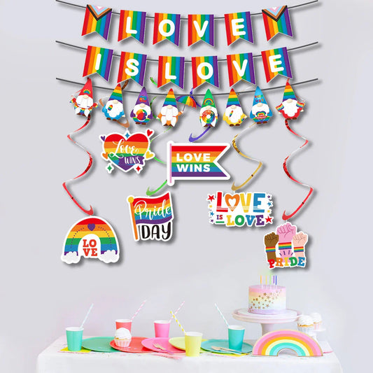 Pride Hanging Decorations Set