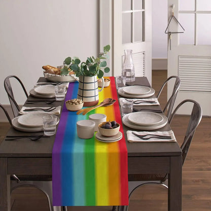 Pride Rainbow Flag Table Runner