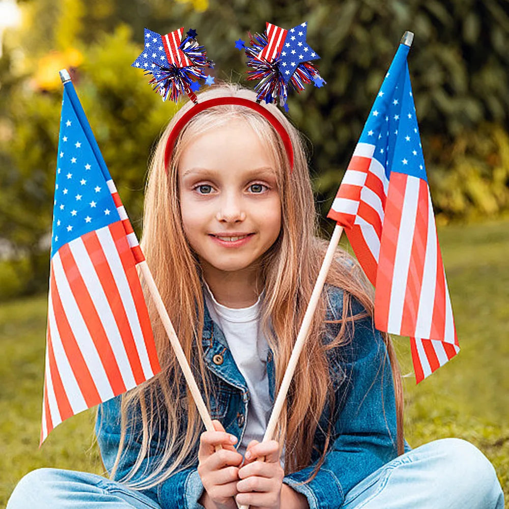 American Flag Star Headband