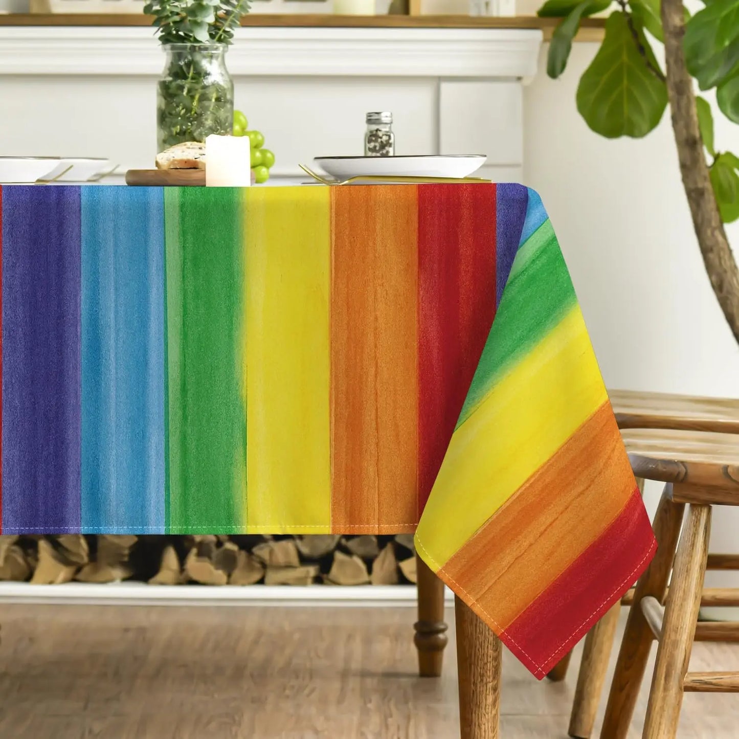 Pride Rainbow Flag Table Cover