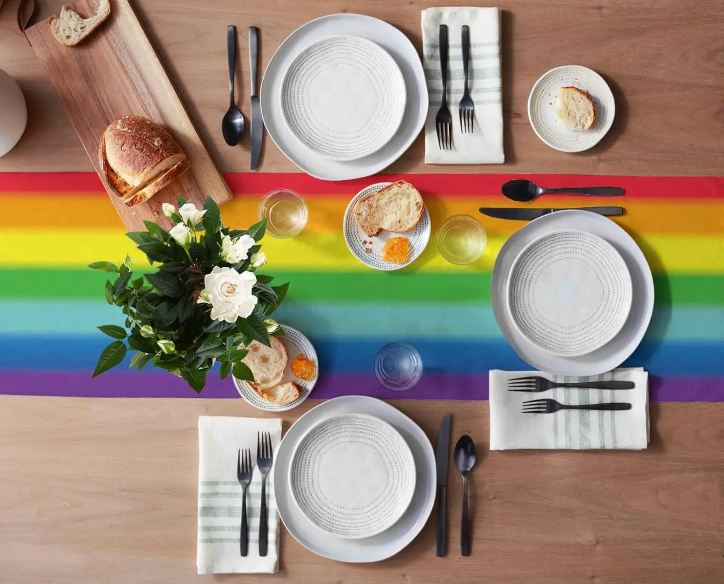 Pride Rainbow Flag Table Runner