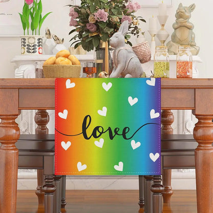 Pride and Love Rainbow Table Runner