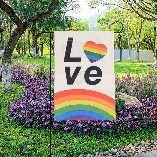 Pride Yard Sign in White