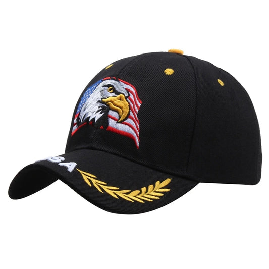 Embroidered USA Bald Eagle Cap