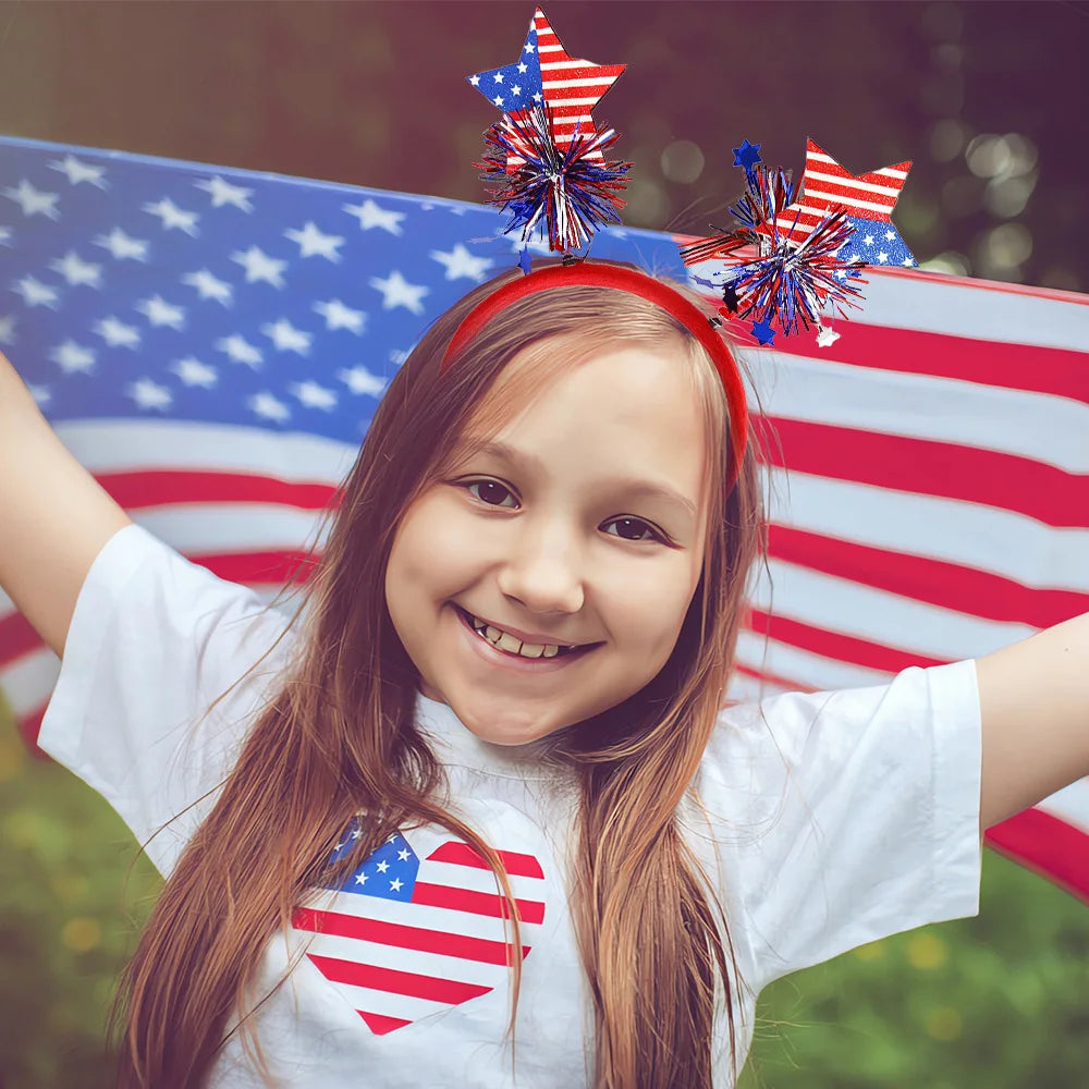 American Flag Star Headband