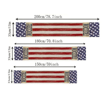 4th of July Freedom Linen Table Runner