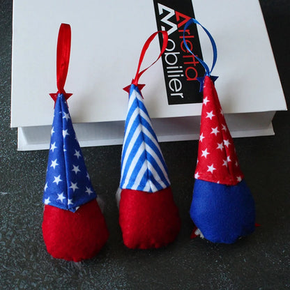 4th of July Gnome Decorations Set (8 pcs)