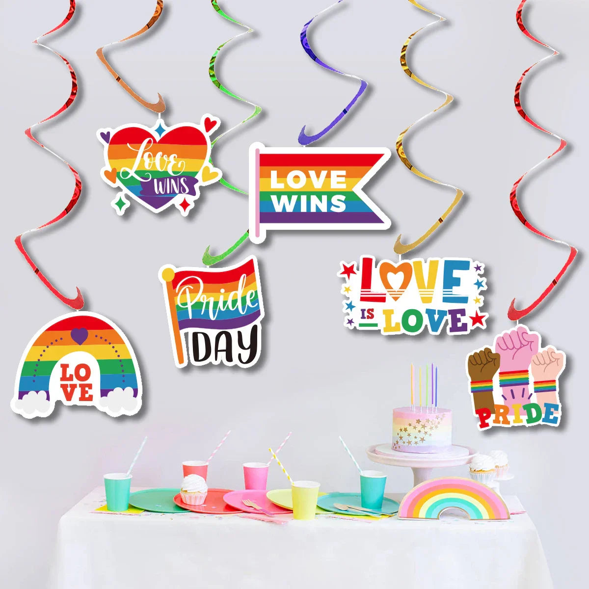 Pride Hanging Decorations Set